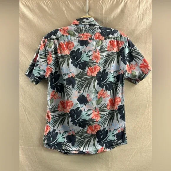 Banana Republic Organic Cotton Floral Button Down Shirt XS - Picture 3 of 3